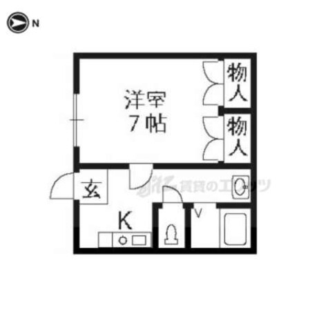 川嶋マンションの物件間取画像